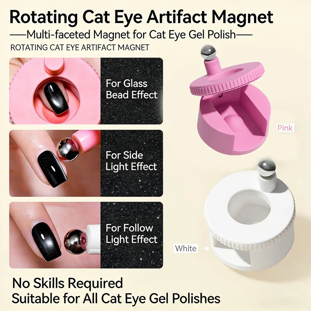 Rotating Cat Eye Nail Magnet Magnetic Sphere Multi-faceted Strong Qme