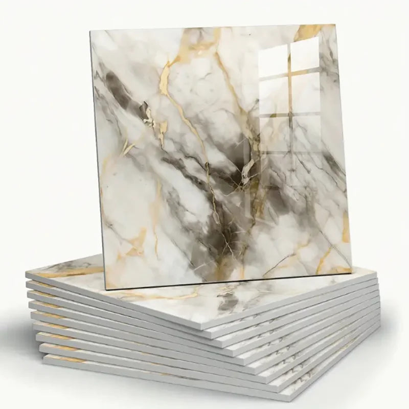 30x30CM Self Adhesive Marble Pattern Wallpaper DIY Home Decoration Qme 5 20pcs