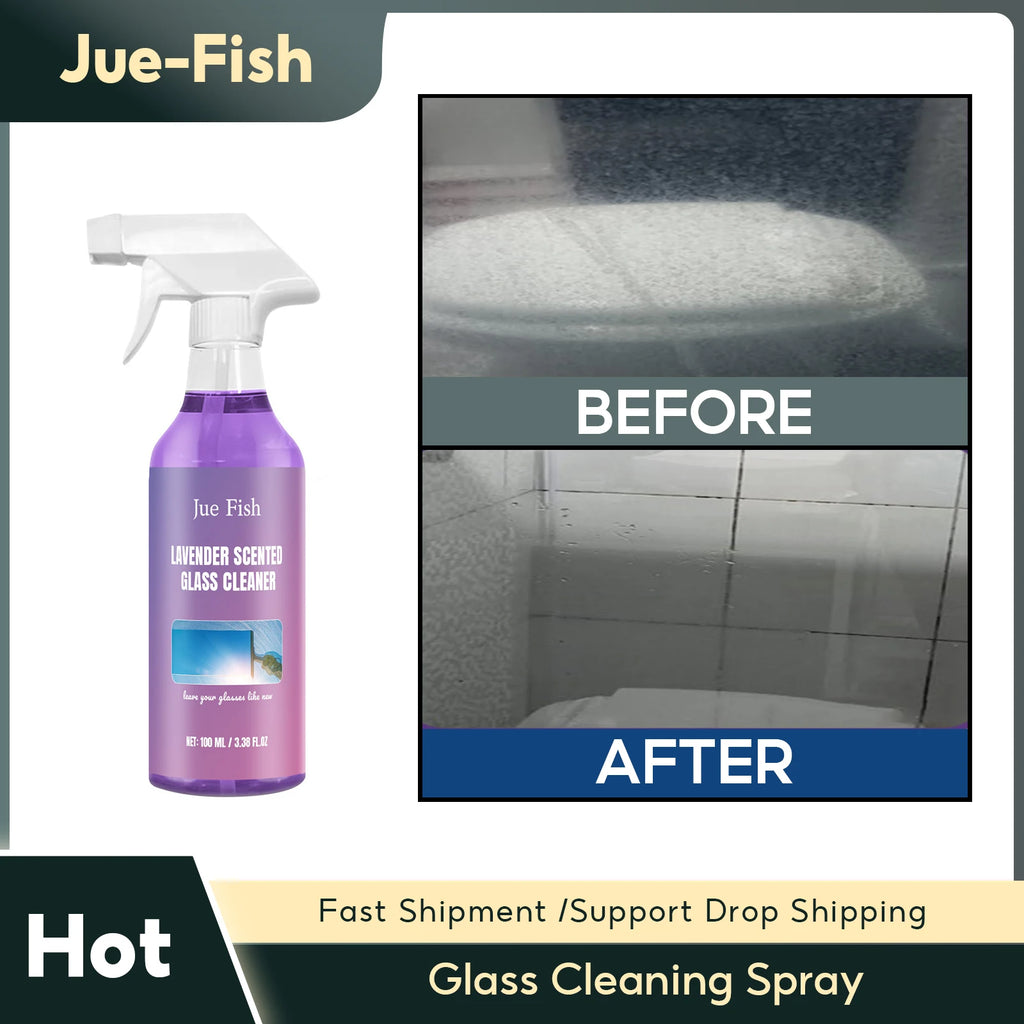 Glass Cleaning Spray Window Mirror Windshield Polishing Dirt Dust Oil Film Removal Water Spot Cleaner Anti Fog Glasses Cleaner Qme