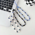 Pearl Smiling Face Evil Eye Phone Charm Qme Three piece set