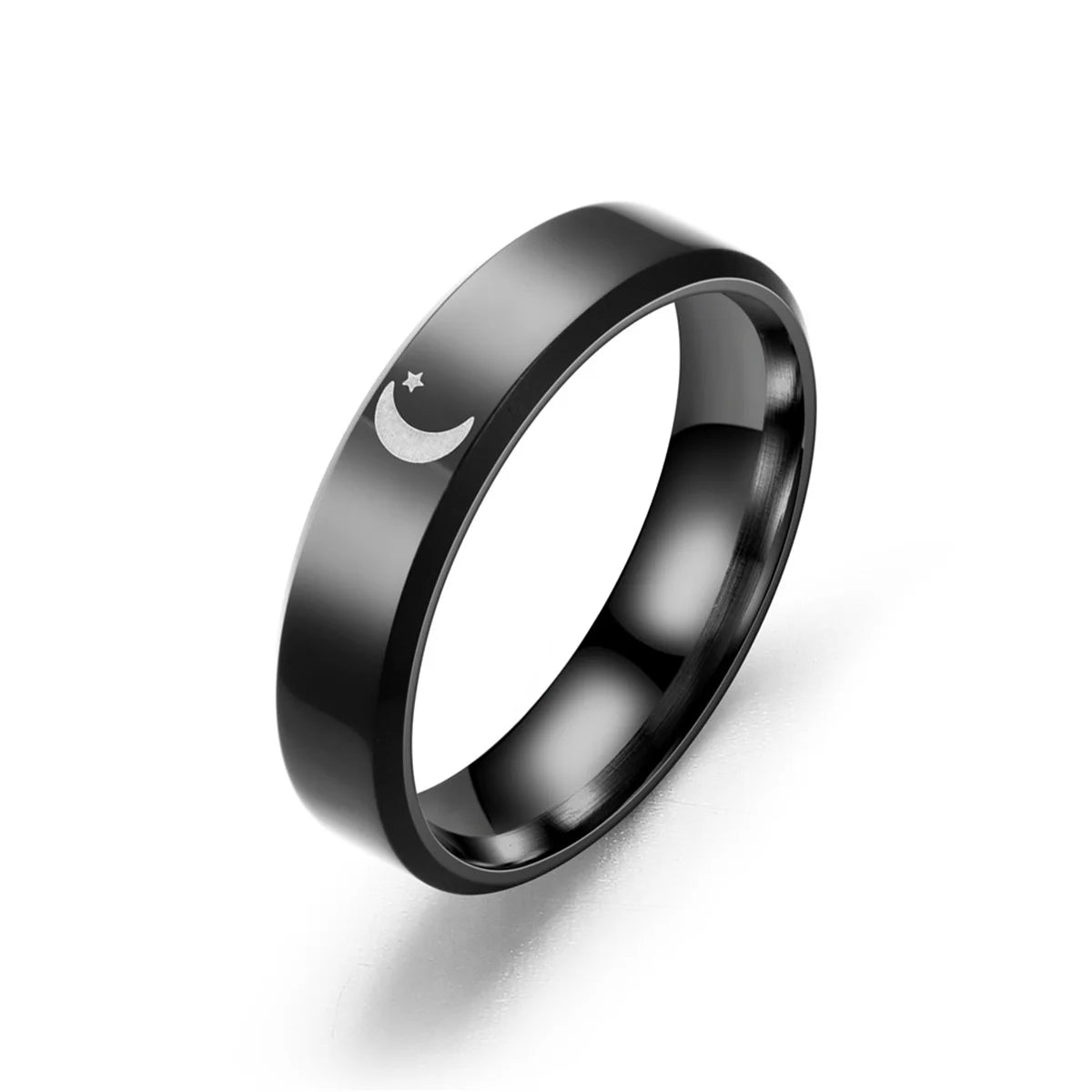 Trendy Sun Moon Couple Rings For Women Men Teens Lover's Stainless Steel Paired Couple Ring Party Wedding Fashion Jewelry Gifts Qme