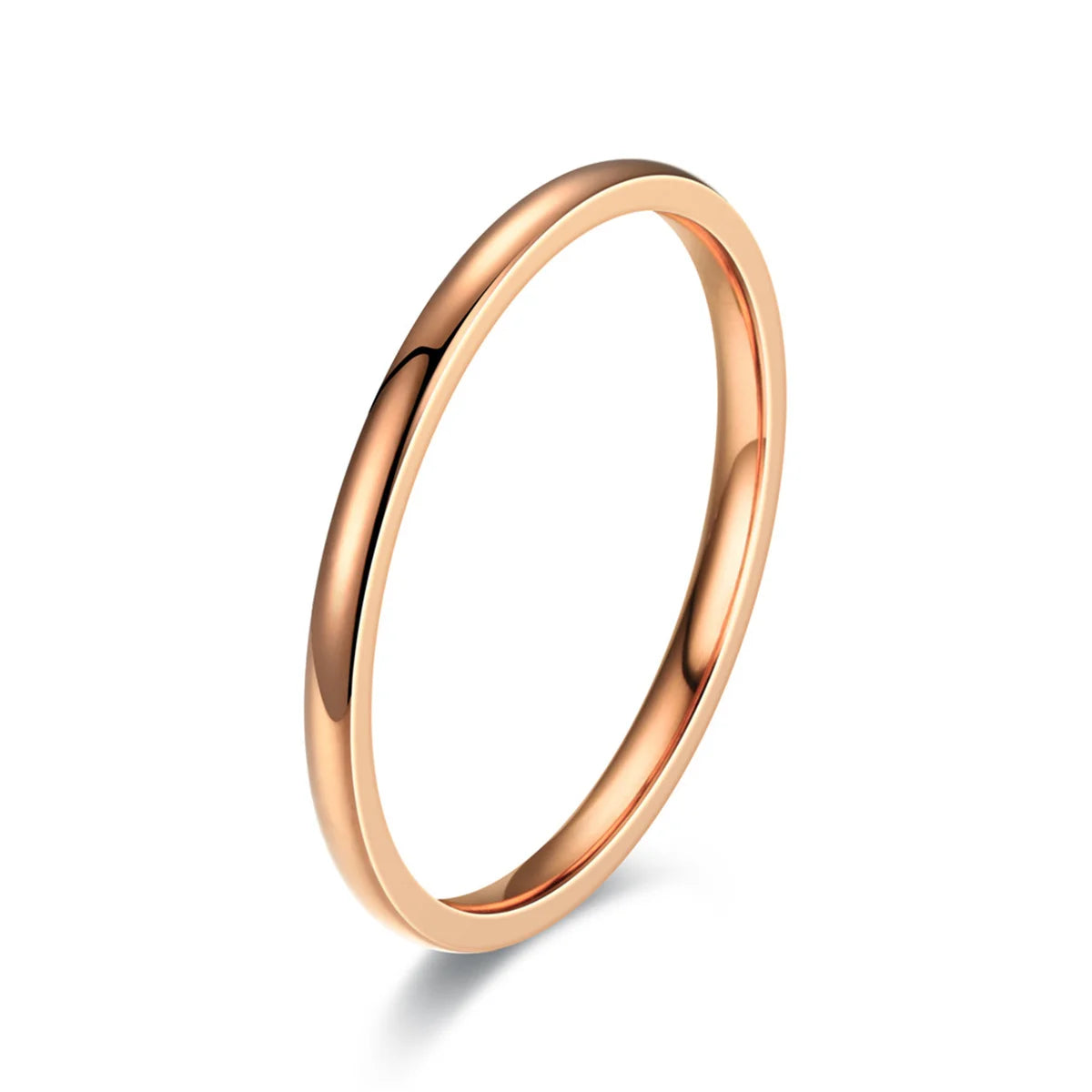 2/3/4mm Thin Stackable Ring Exquisite Stainless Steel Plain Band Knuckle Midi Ring Women Girl Size 5-13 Simple Punk Korean Decor Qme meigui 4mm