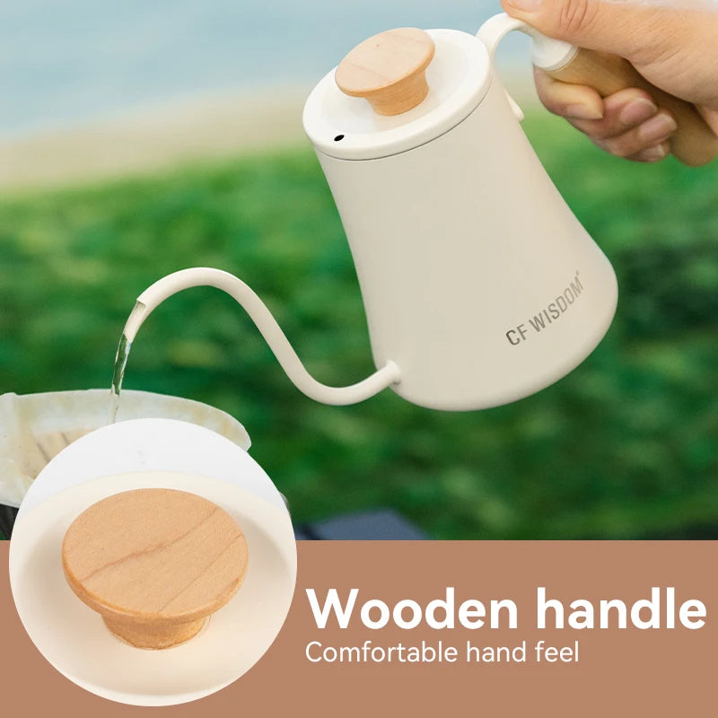 Japanese Pour Over Kettle Tea Coffee Gooseneck Design Precise Brewing Qme