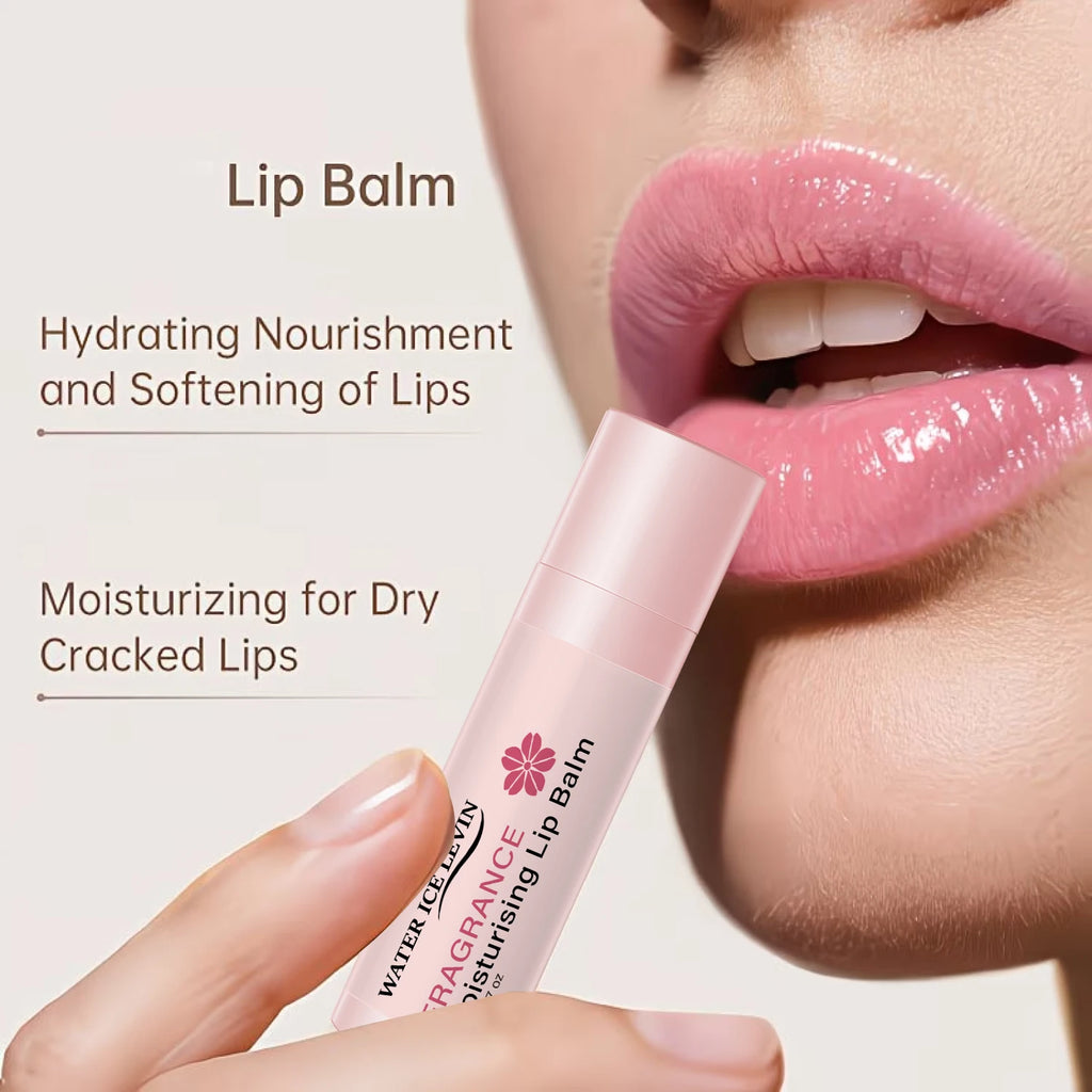 Water Ice Levin Sakura Fragrance Lip Balm Long Lasting Moisturizing Collagen Nourish Chapped Lips Qme