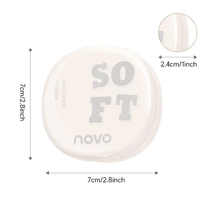 SPF30+Sunscreen Setting Powder - 24-Hour Oil Control, Long-Lasting Concealer, Waterproof, Sweat-Proof, Vitamin E Qme