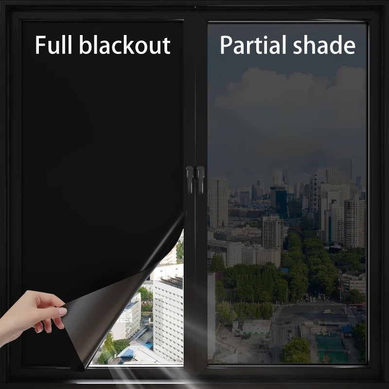 Sunscreen And Heat Insulation Film One-Way Vision Window Film Window Sunshade Glass Stickers UV Protection Solar Film. Qme