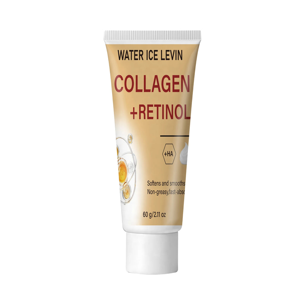 Water Ice Levin Collagen Retinol HA Face Cream 60g Hydrating Firming Smooth Non-Greasy Anti-Aging Facial Skin Care Cream Qme WHITE 60g