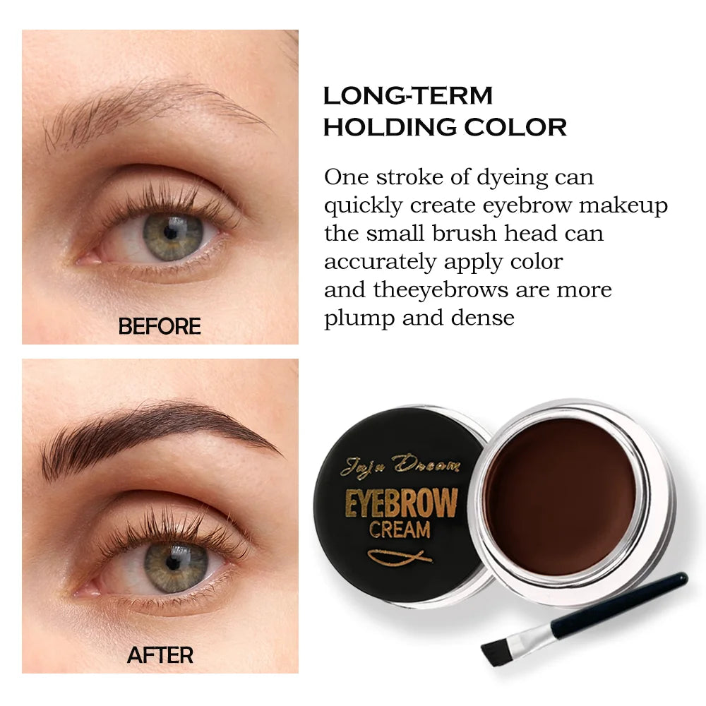 Waterproof Brow Pomade Gel Brush Long-lasting Natural Tint Shaping Qme