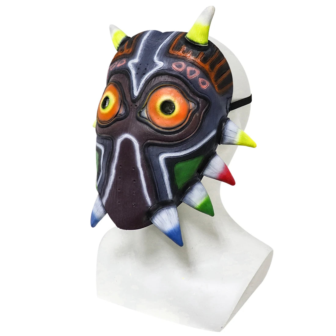 P-Jsmen The Legend of Zelda Majora Led Mask Game Cosplay Latex Face Cover for Adults Kids Halloween Cosplay Props Qme