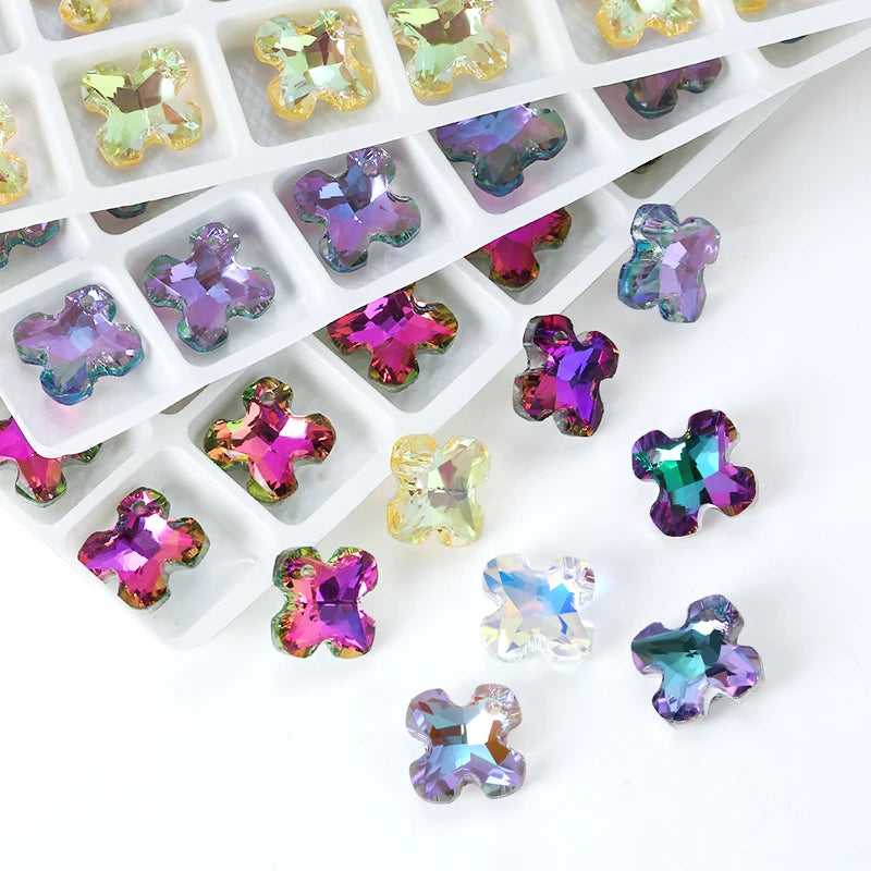 Austria Crystal Pendant Loose Rhinestone Beads Charms Glass Jewelry