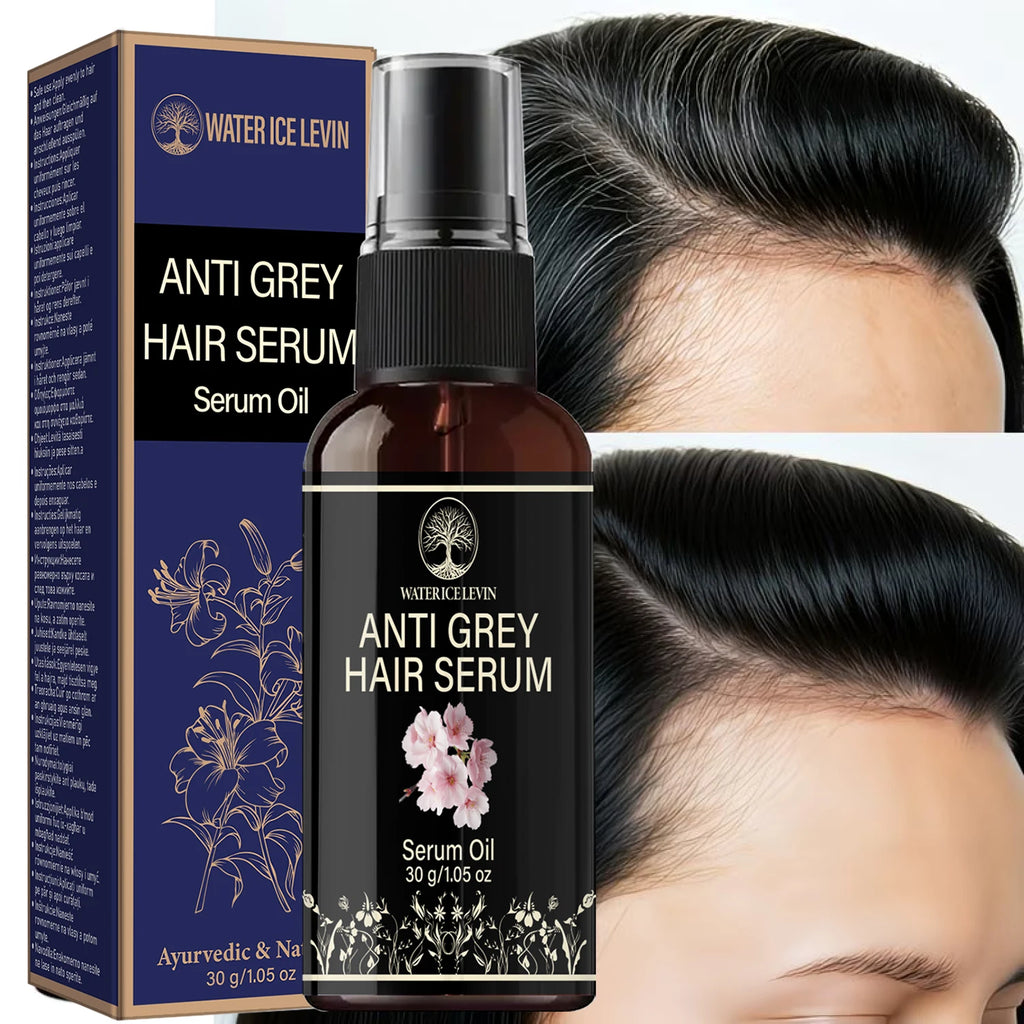 Water Ice Levin Natural Herbal Hair Care Serum Oil 30g Caffeine Collagen HA Nourish Scalp Smooth Dry Hair Root Care Essence Qme