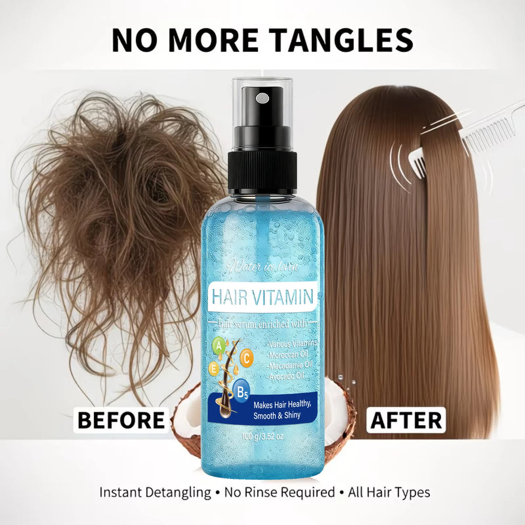 Water Ice Levin Vitamin Infused Hair Care Spray 100g Argan Macadamia Avocado Oil Smooth Shiny Dry Hair Repair Mist Qme