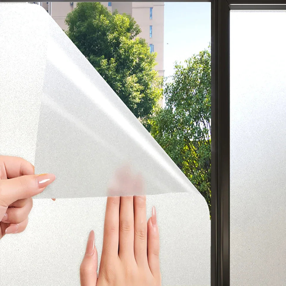 1 roll of waterproof and anti fouling decorative film electrostatic adsorption frosted glass privacy film PVC sticker Qme chunmosha 45cmX10m
