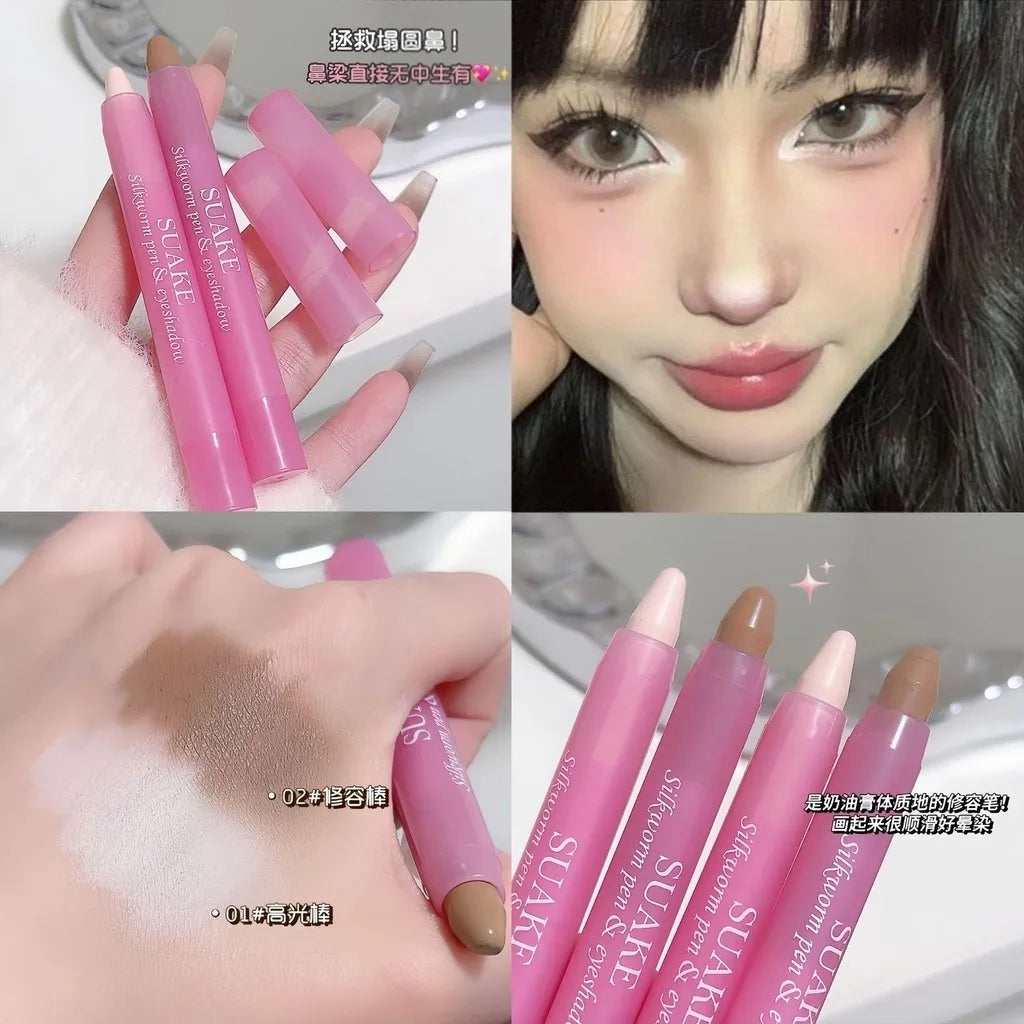 Matte Effect Contouring Highlighter Easy Blend Lasting Very Suitable Qme