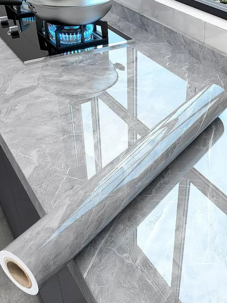 Adhesive Wall Wallpaper Temperature Resistance Cooking Bench Kitchen Qme