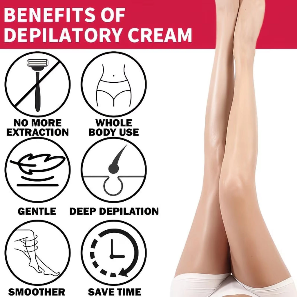 Water Ice Levin Strawberry Gentle Hair Removal Cream 150g Hydrating Moisturizing Smooth Skin Comfort Body Depilatory Cream Qme