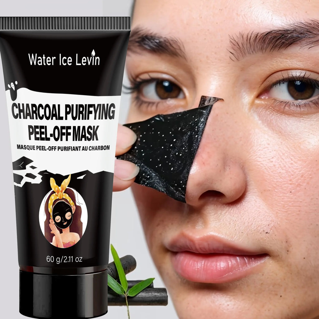 Charcoal Peel Off Facial Mask Rosemary Extract Biotin Keratin Deep Purify Pores Moisturizing Tighten Skin Care Mask 60g Qme