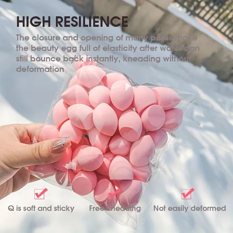 Mini Makeup Sponges Foundation Blending Beauty Travel Essential Tools Qme rose