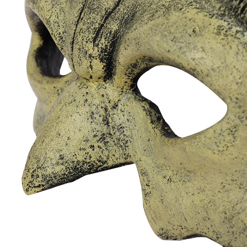 Halloween Half Face Eye Masks Horror PU Demon Masque Woman Men Halloween Carnival Party Cosplay Props Accessories Qme