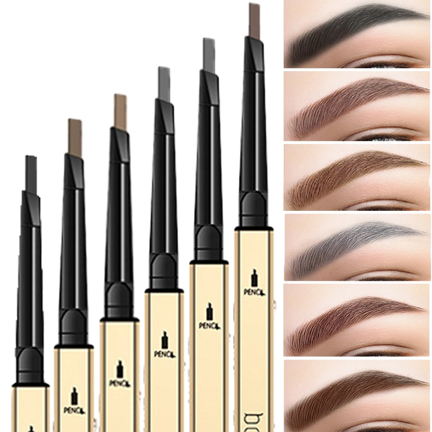 Dual-ended Waterproof Eyebrow Pencil Precise Long-lasting Qme