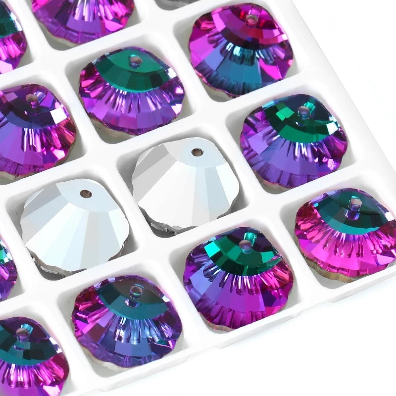 Austria Crystal Pendant Loose Rhinestone Beads Charms Glass Jewelry