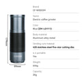 Dual Mode Manual Electric Grinder Adjustable Grind Settings Hand Bean Qme ZM-LD111