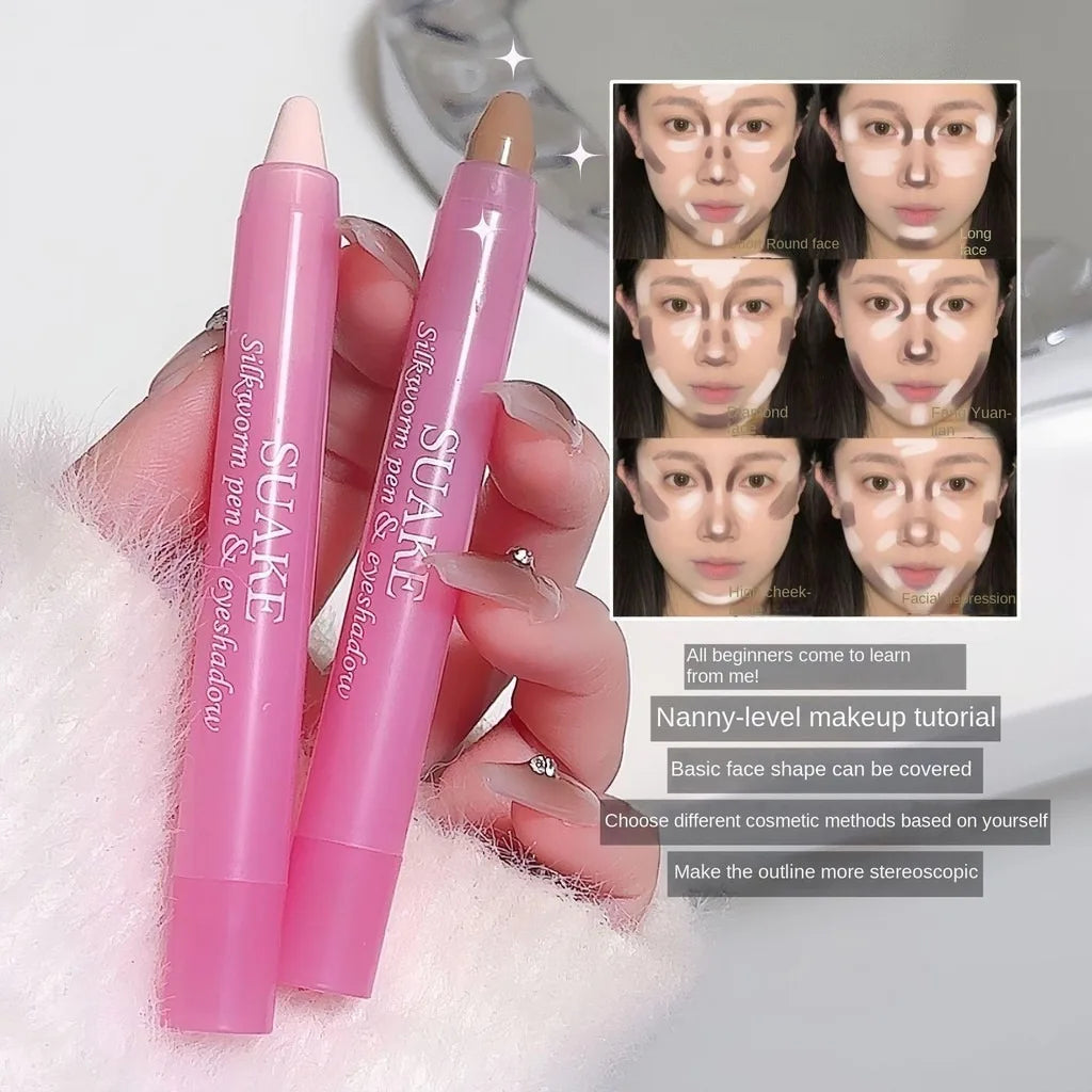 Matte Effect Contouring Highlighter Easy Blend Lasting Very Suitable Qme