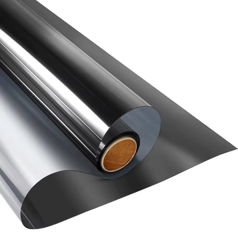 Home Sun Protection And Heat Insulation Window Film One-Way Vision Window Film Sun Shading Privacy And UV Protection Window Film Qme heiyin 40cmX2m