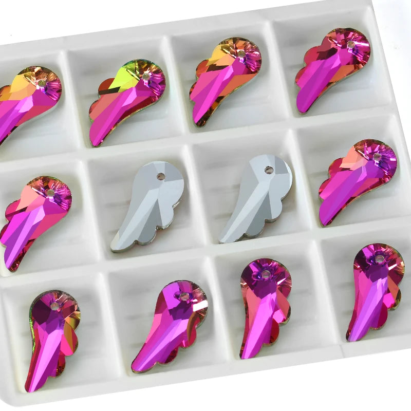 Austria Crystal Pendant Loose Rhinestone Beads Charms Glass Jewelry