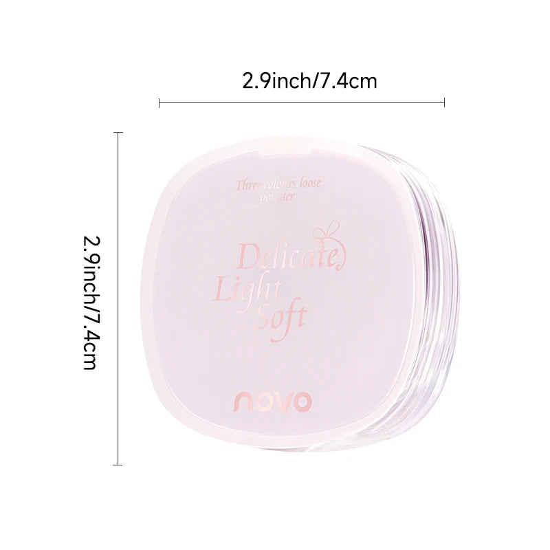 Three-Color Oil-Control Setting Powder, Loose Powder That Even Out The Skin Tone And Is Long-Lasting And Waterproof Qme