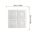 1/5/10pcs 70*70cm 3D Stereo Self-Adhesive Wall Sticker Waterproof Bedroom Living Room Background Decoration Wallpaper Qme white 5pcs 70cmX70cm