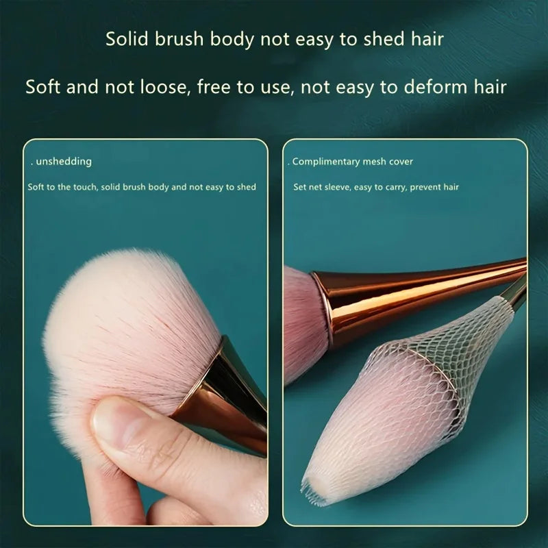 Small Waist Loose Powder Brush Fluffy Soft Hair Blush Setting Beauty Qme