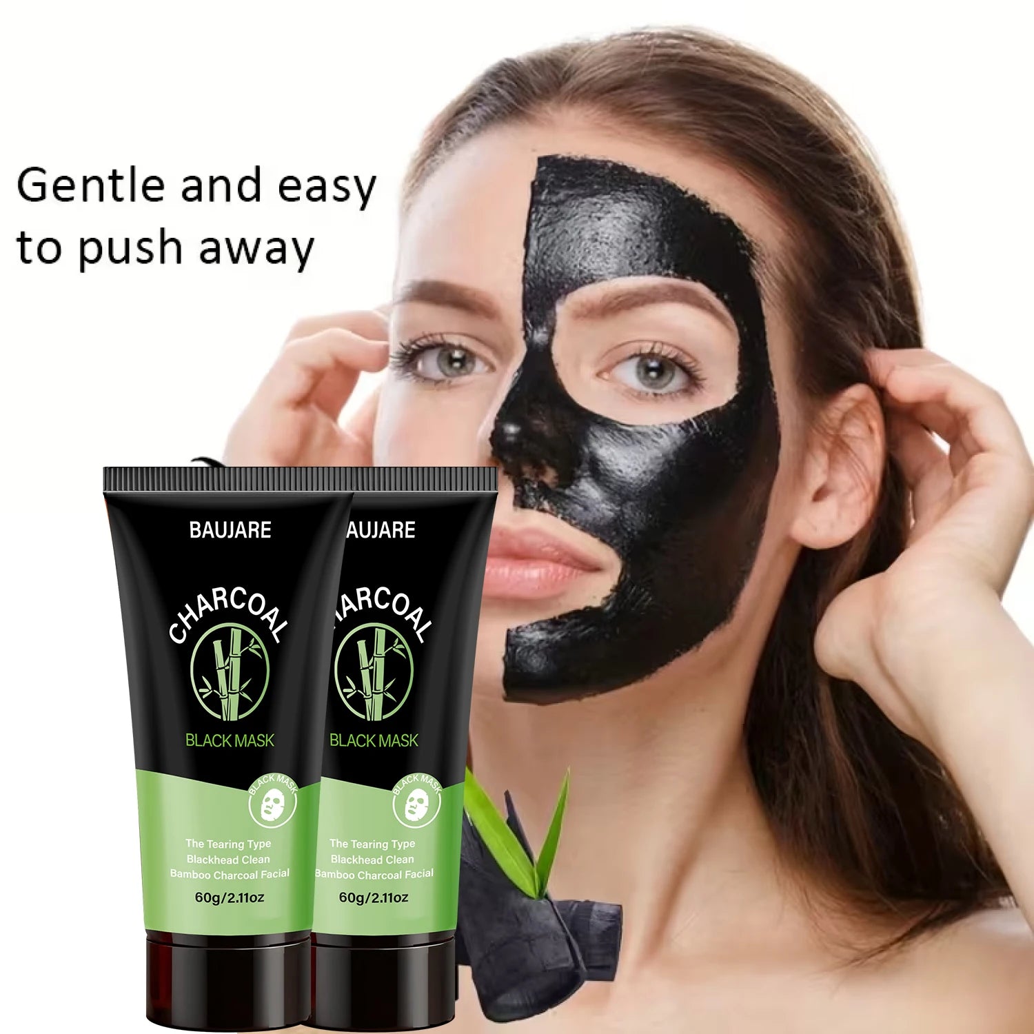 Charcoal Blackhead Peel Off Mask with Centella & Niacinamide, Deep Cleansing Pores & Purifying Skin, For All Skin Types. Qme