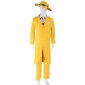 P-Jsmen The Mask Jim Carrey Cosplay Costume Adult Men Yellow Suit Uniform Outfits praty Halloween Carnival Costumes Qme Full Set XL