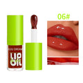 6 Colors Tinted Lip Oil Gloss Moisturizing Shiny Finish Waterproof Qme Chocolate-1