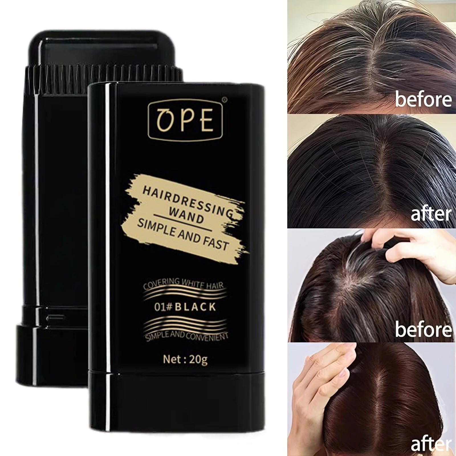Waterproof Sweat-proof Temporary Hair Dye Comb-shaped Teeth Quickly Qme