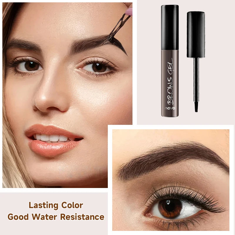 Long-Lasting Eyebrow Tint Gel, Waterproof, Semi-Permanent, Quick-Dry Transfer, Eyebrow Tattoo Beauty Cream, All Skin Types Qme