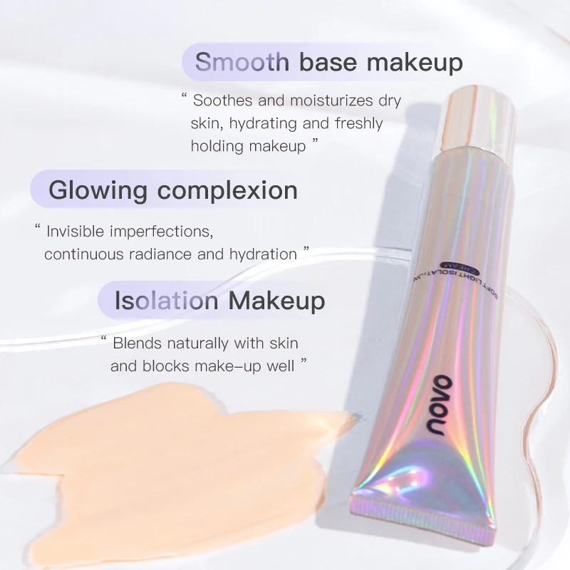 Hyaluronic Moisturizing Primer & Base Cream-For Face & Body, Long-Lasting, Non-Greasy, Evens Out Skin Tone, Covers Imperfections Qme