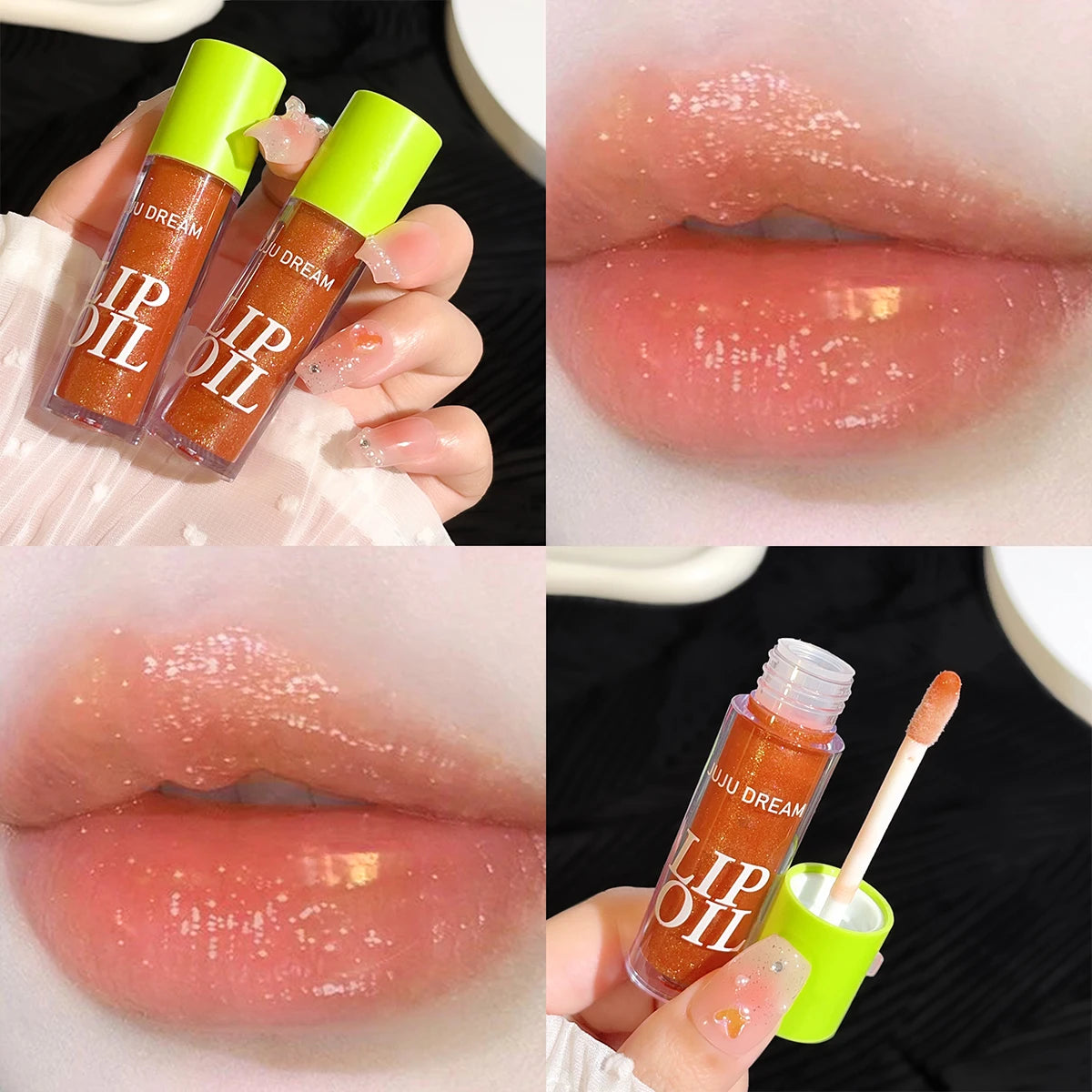 Lip Balm Oil Makeup Transparent Plumping Gloss Smooth Hydrated Qme 06