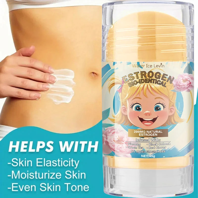 Biologically-Derived Estrogen Containing Ginseng Root and Clover Pollen, Firming and Moisturizing, Suitable for All Light Beige Skin Tones, Light Beige Moisturizing Cream, Alcohol-Free Formula Qme