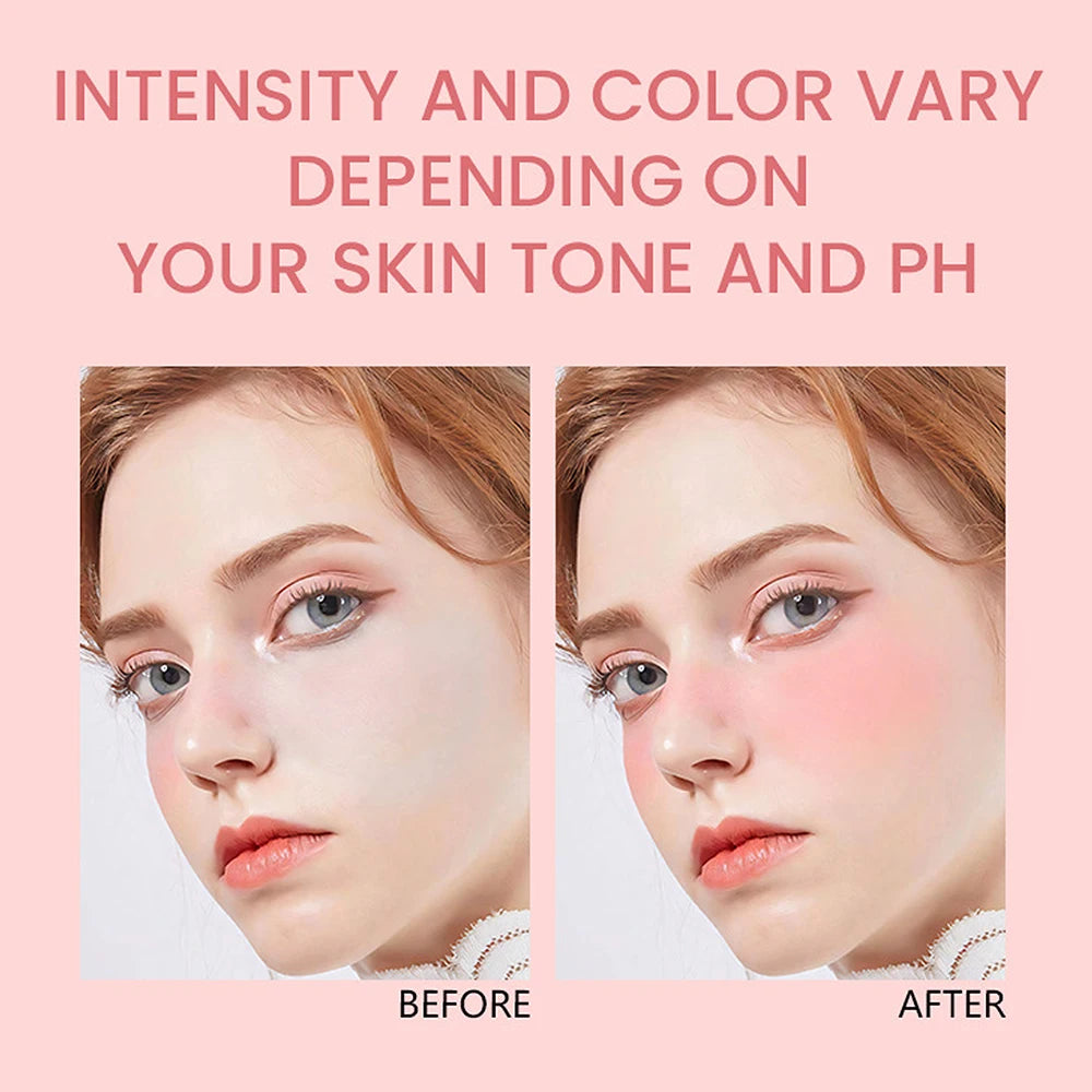 Korean Nude Pink Blush Makeup Sheer Lightweight Fresh White Glow Qme