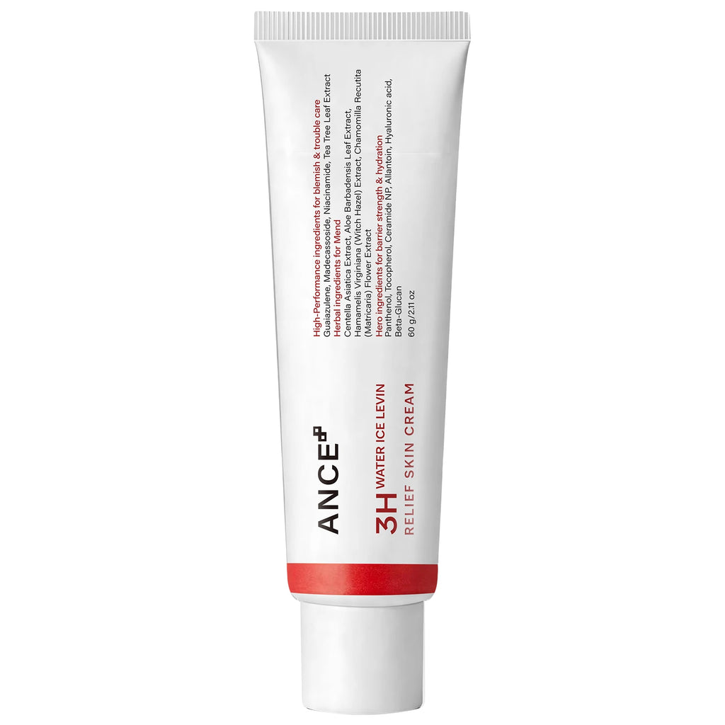 Water Ice Levin Acne Relief Skin Face Cream 60g Niacinamide Centella Moisturizing Firming Soothing Blemish Care Facial Cream Qme WHITE 60g