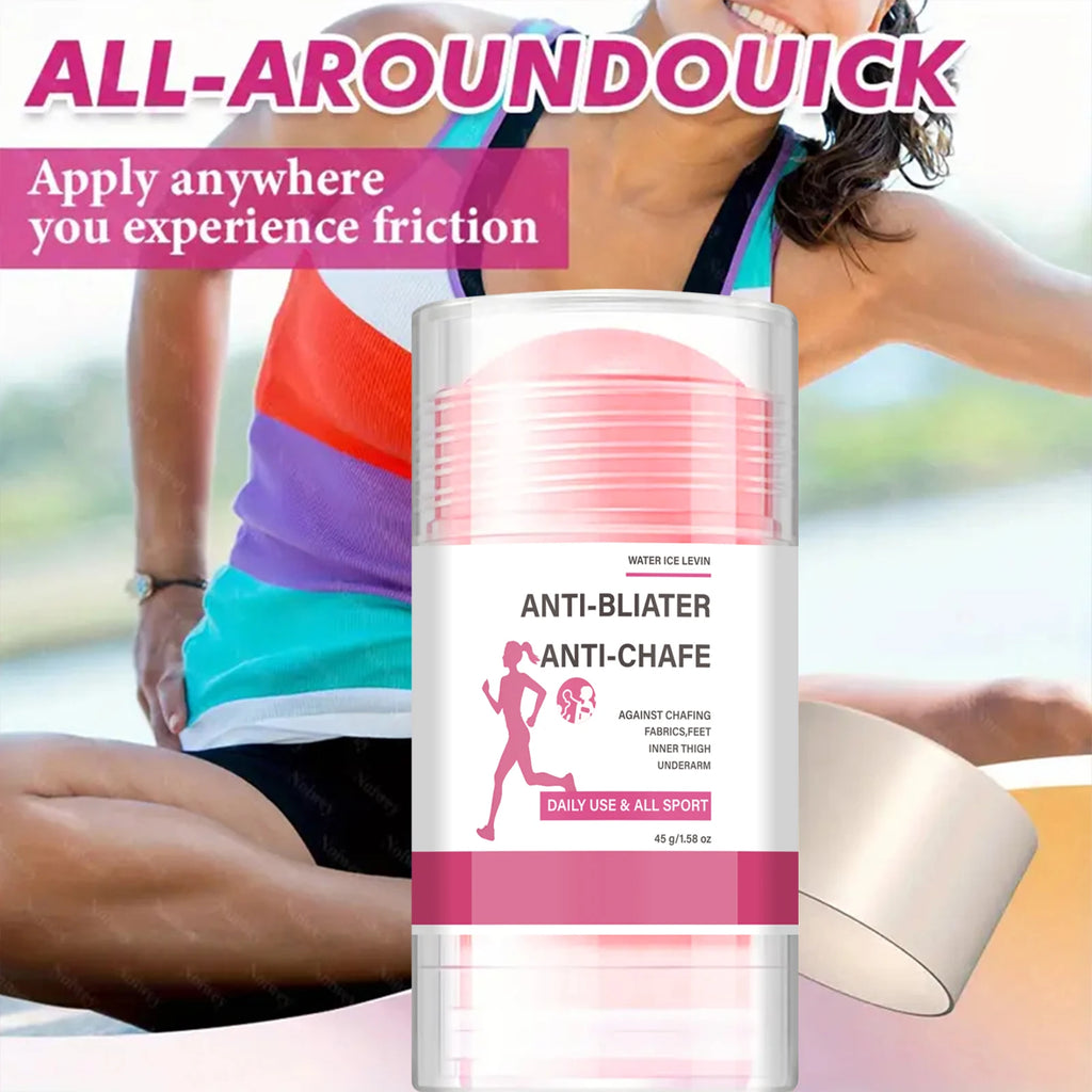 Sports Anti Chafing Stick, Hydrating Anti-Rub Stick for Thighs Underarm Daily & Workout Use Qme