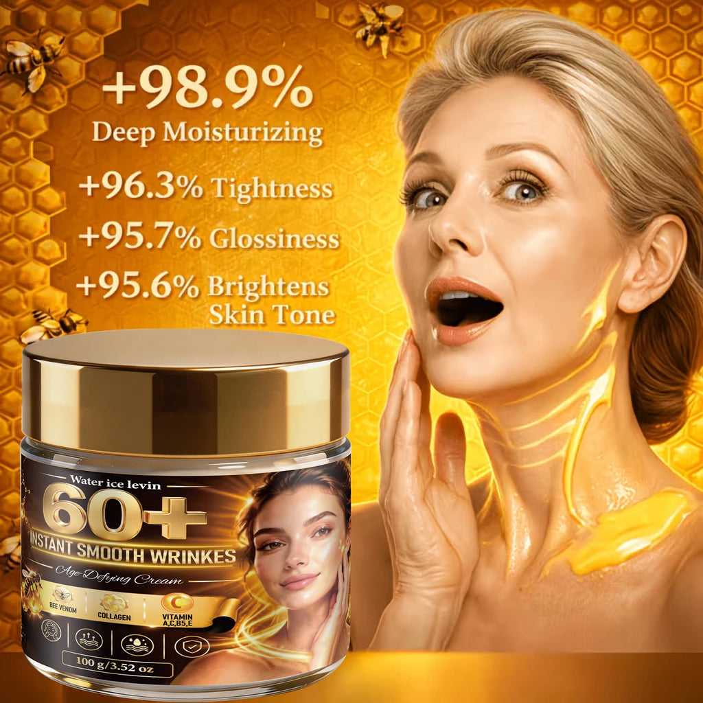 Water Ice Levin 100g Anti-Aging Face Cream Bee Venom Collagen Moisturize Firm Daily Nourishing Skin Care Qme