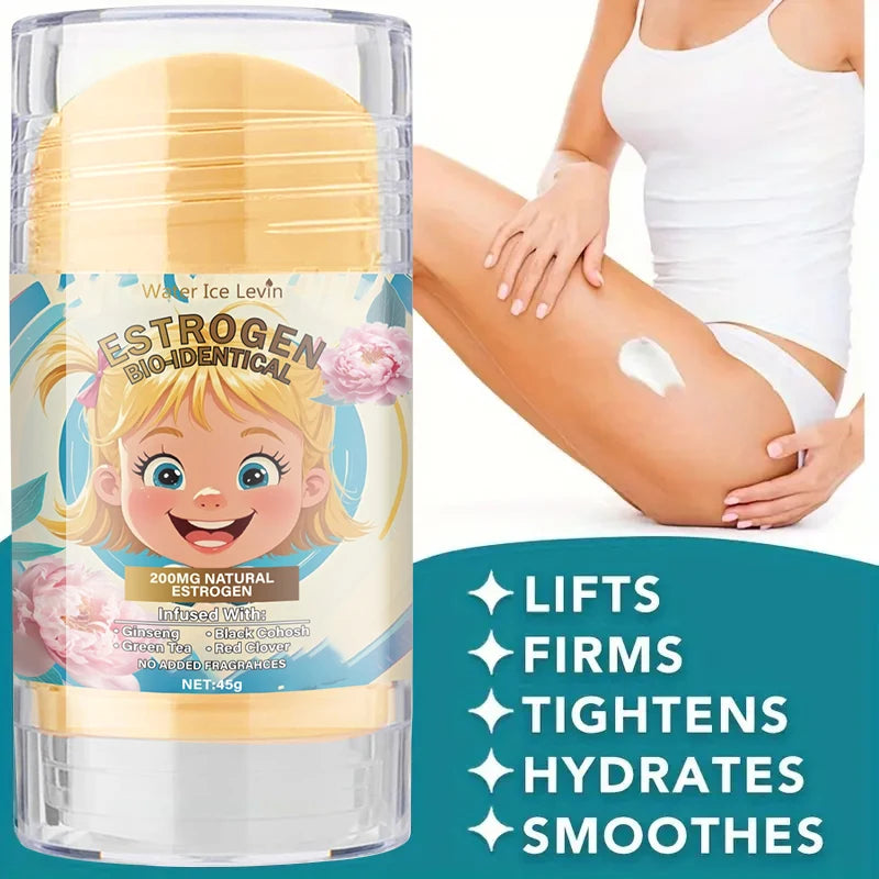 Biologically-Derived Estrogen Containing Ginseng Root and Clover Pollen, Firming and Moisturizing, Suitable for All Light Beige Skin Tones, Light Beige Moisturizing Cream, Alcohol-Free Formula Qme