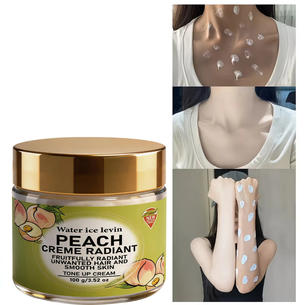 Water Ice Levin Peach Radiance Tone Up Cream 100g Bee Venom Niacinamide Hydrating Smooth Skin Gentle Body Care Cream Qme