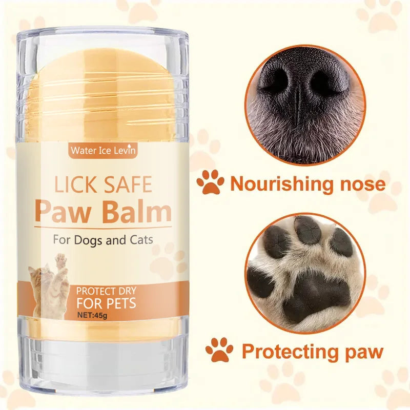 45g Pet Paw Care Cream, Coconut Oil and Niacinamide Pet Paw Cream - Deeply Moisturizing, Non-Greasy, Quickly Relieves Dry Paws Qme