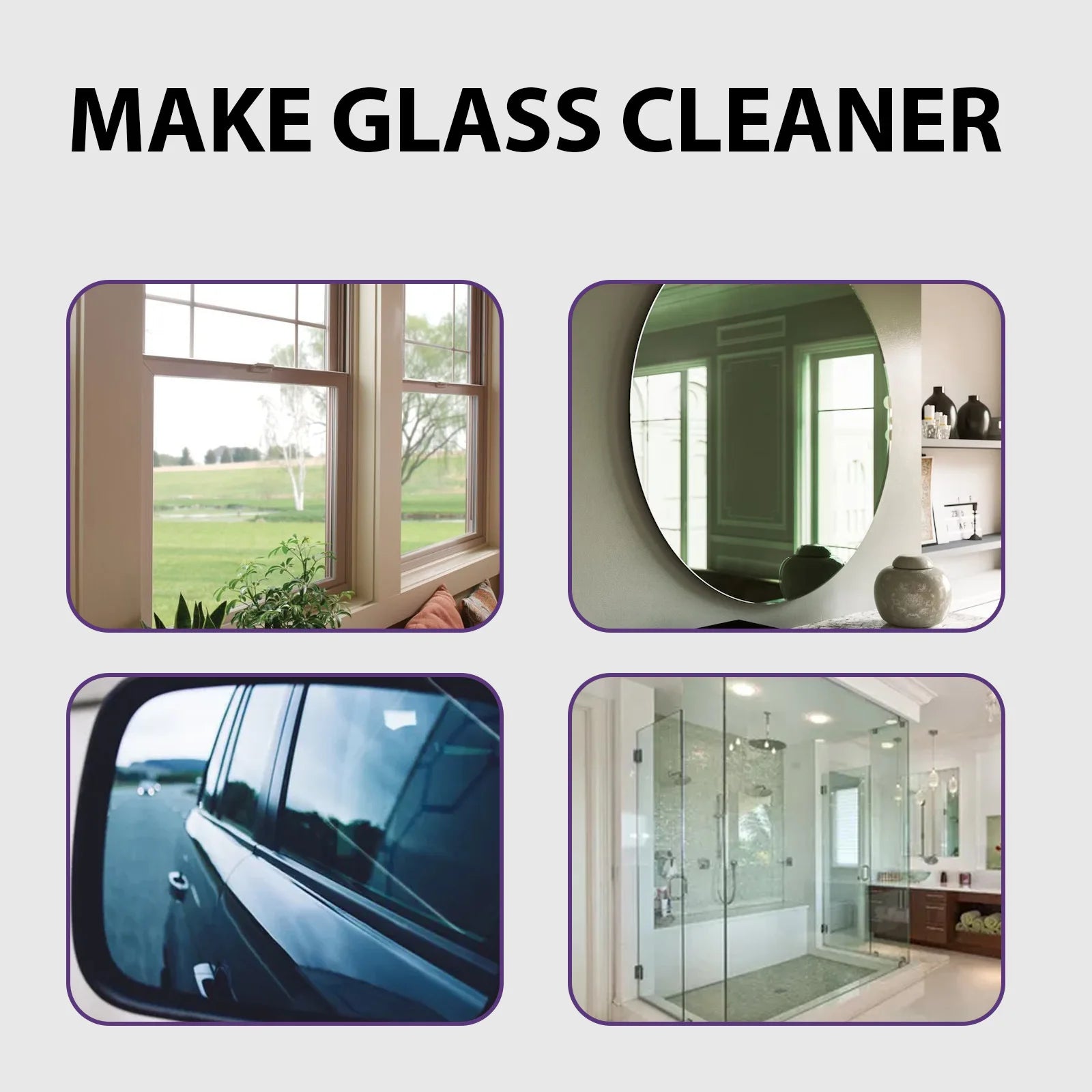 Glass Cleaning Spray Window Mirror Windshield Polishing Dirt Dust Oil Film Removal Water Spot Cleaner Anti Fog Glasses Cleaner Qme