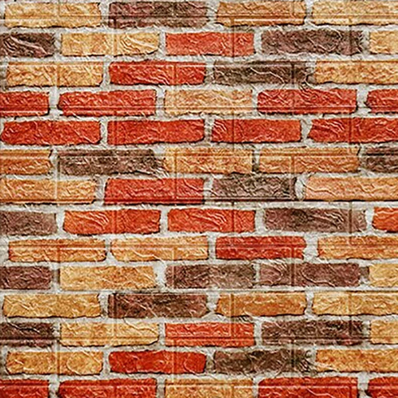 12Pcs 35*30cm High Quality 3D Foam Wall Panel Brick Retro Wallpaper Ceiling Self Adhesive Wallpanel Background Home Decoration Qme Roman tiles 12Pcs 35cmx30cm
