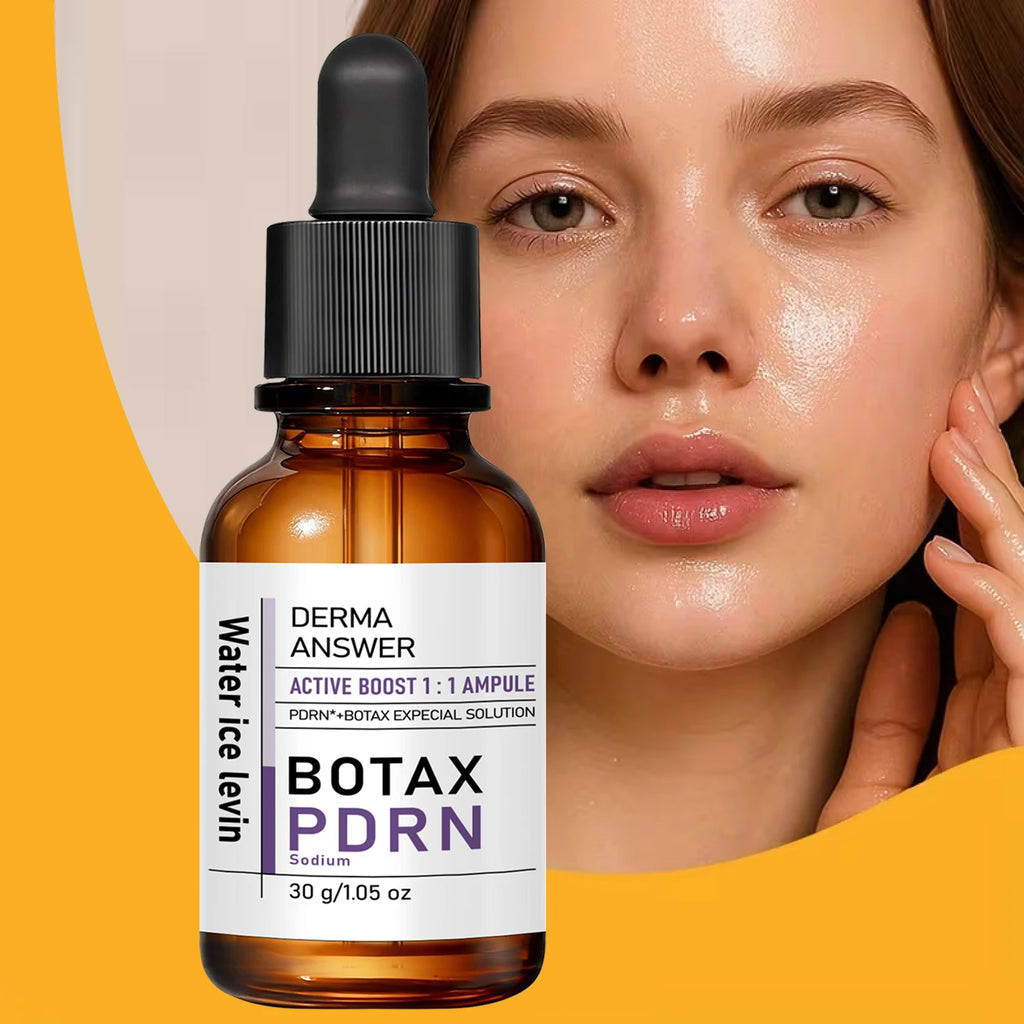 DERMA ANSWER Active Boost 1:1 Ampoule, PDRN & Botax Face Care Oil with Hyaluronic Acid & Niacinamide Qme